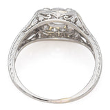 Antique Art Deco Platinum 0.67 TCW Diamond Band Ring Size 5 + Box