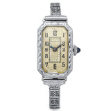 Antique Bulova 14K White Gold Cal. 6AF Women's Hand Wind Watch