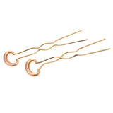 Set of 2 Antique 14K Yellow Gold Hair Pins