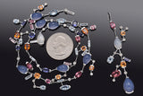 Estate 18K Gold Moonstone, Multi-Stone & 1.08 TCW Diamond Pendant Necklace