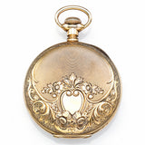 Antique 14K Yellow Gold Hamilton #992 Open Face Pocket Watch Lever Set Runs Well