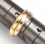 Cartier 18K Tricolor Gold Trinity 2.5 mm Band Ring + Pouch
