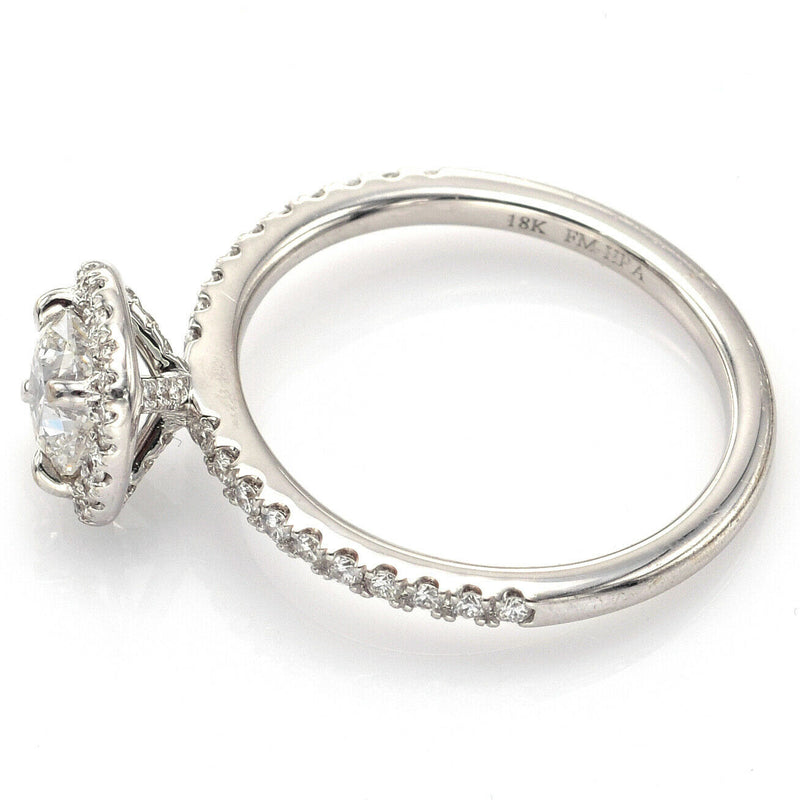 Vintage 18K White Gold 0.85 TCW Diamond Band Ring 3.2 Grams Size 6.5 H/I VS