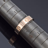 Cartier Love 18K Rose Gold Band Ring 5.5 mm + Pouch, Certificate of Authenticity