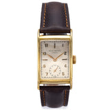 Patek Philippe Geneve 18K Gold Cal 9-90 Hand Wind Mens Watch Ref 1560/1 +Booklet