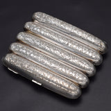 Antique Victorian A.C Birmingham Sterling Silver 5 Tube Cigar Case Holder