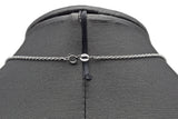 Vintage 18K White Gold 0.45 TCW Diamond Floral Pendant Necklace