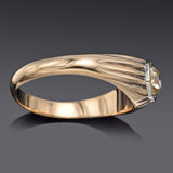 Antique 14K Yellow Gold 0.93 Ct Diamond Art Deco Band Ring 5.8 Grams Size 10