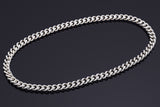 1960s Tiffany & Co. Sterling Silver Chunky Cable Chain Necklace 14 mm Box, Pouch