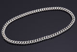 1960s Tiffany & Co. Sterling Silver Chunky Cable Chain Necklace 14 mm Box, Pouch