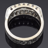 Vintage 14K White Gold 0.83 TCW Diamond Band Ring