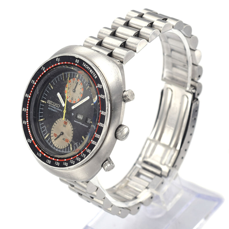 Vintage Seiko 6138-0011 UFO Chronograph Men's Automatic Day Date Watch 44 mm
