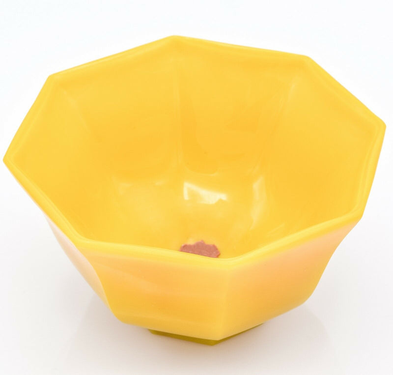 Antique Qianlong Dynasty 18th Century Beijing Yellow Glass Bowl